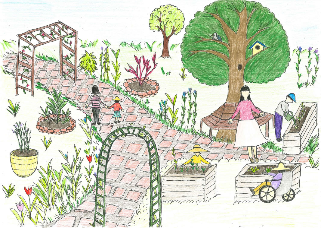 新潟県立島見緑地聖籠緑地　指定管理者（株）日建緑地　みんなの花壇プロジェクト01